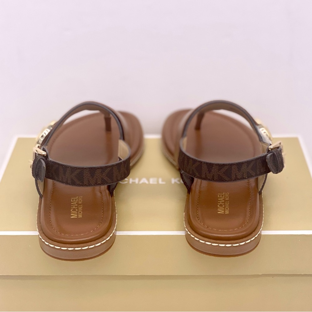 Michael Kors Carmen Thong Sandals Brown women’s size 9.5 - Picture 5 of 9